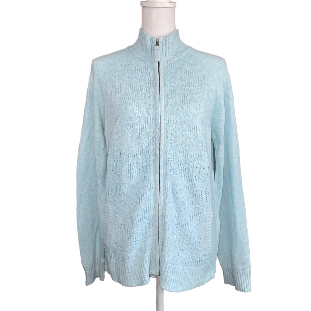Columbia Long sleeve Chunky Knit Full zip Jacket|Columbia Sweater